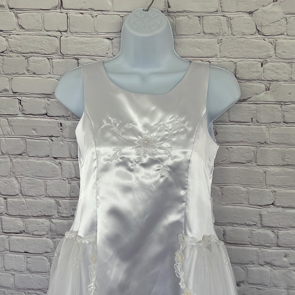 first Communion VIRGIN Mary Girls white long dress size 10 - Picture 7 of 11